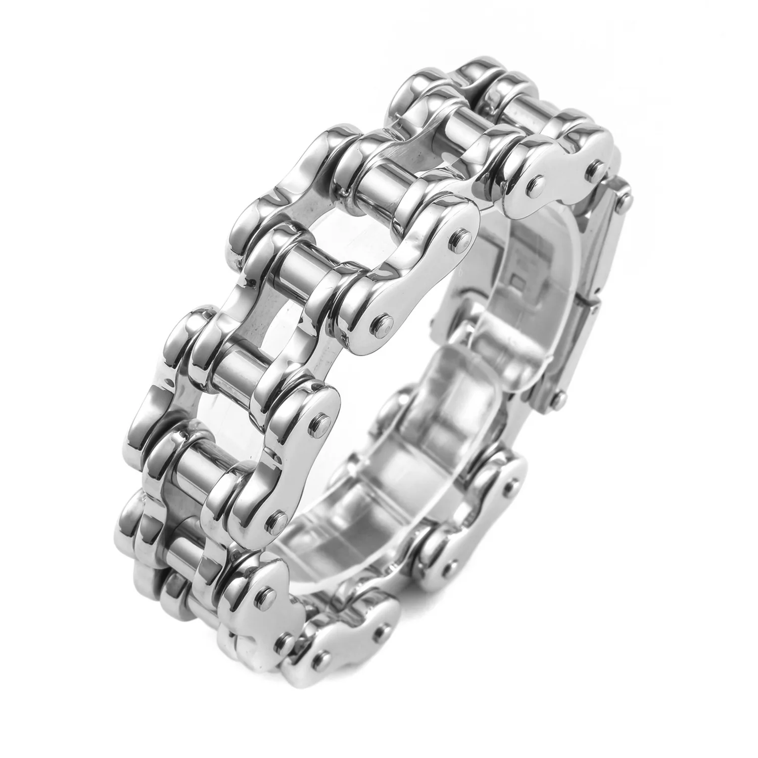 AliExpress Biker Chain Bracelet for Men Stainless Steel Bracelet Link Chain Motorcycle Bicycle Style Bracelets