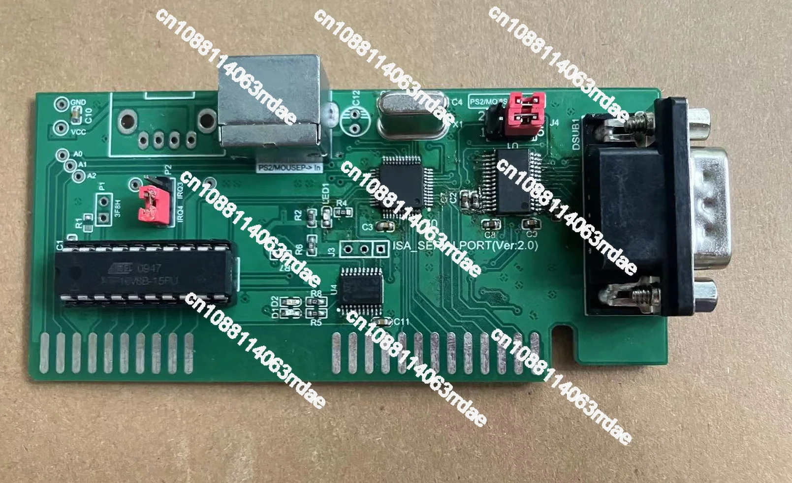 ISA Bus Expansion Card Serial Port Expansion Card PS2 Mouse Interface Optical Mouse DOS Interface 8-bit Bus