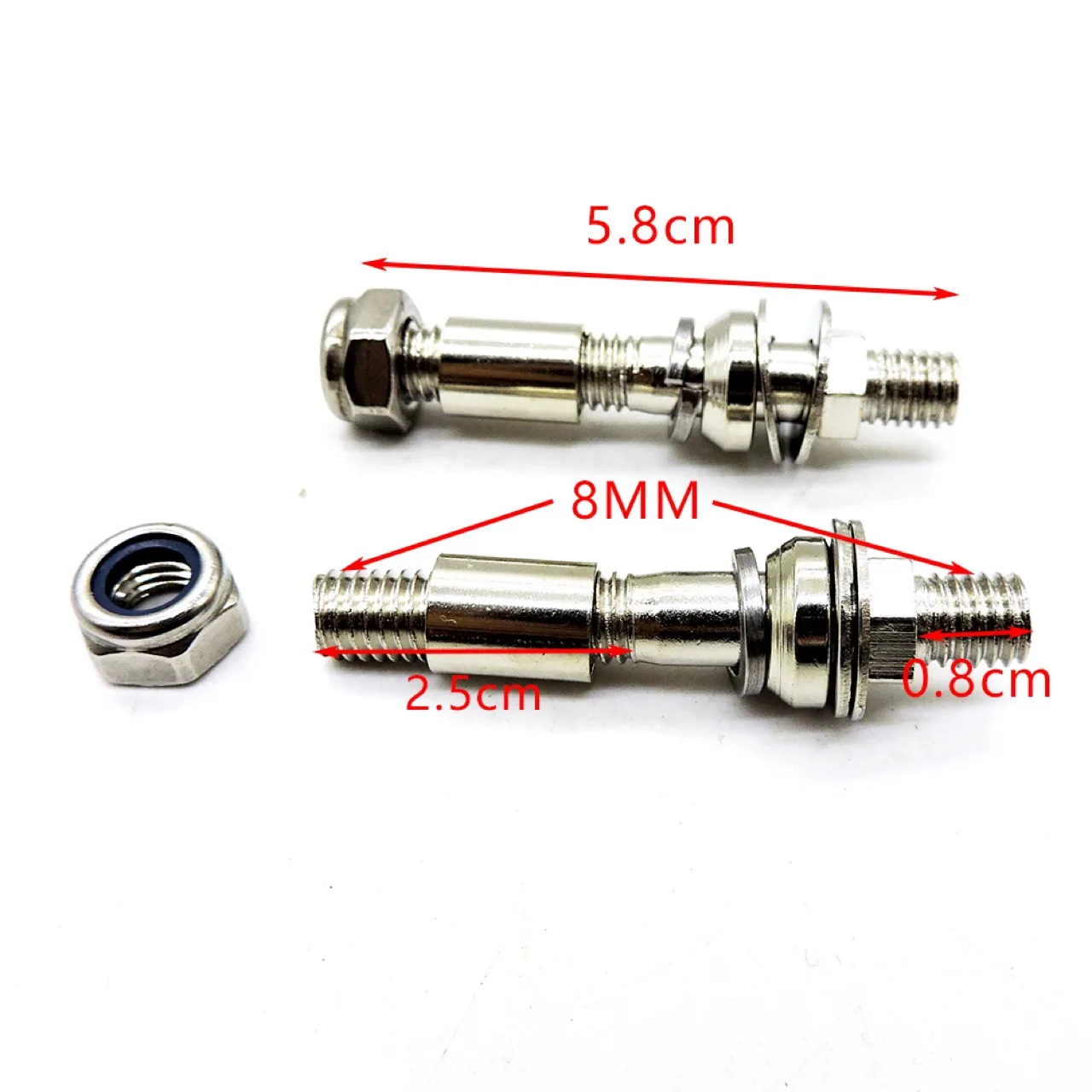 Motorcycle Mirrors Turn Signals Mount Hardware Adapter Bolt for Harley Bobber Touring Dirt Bike