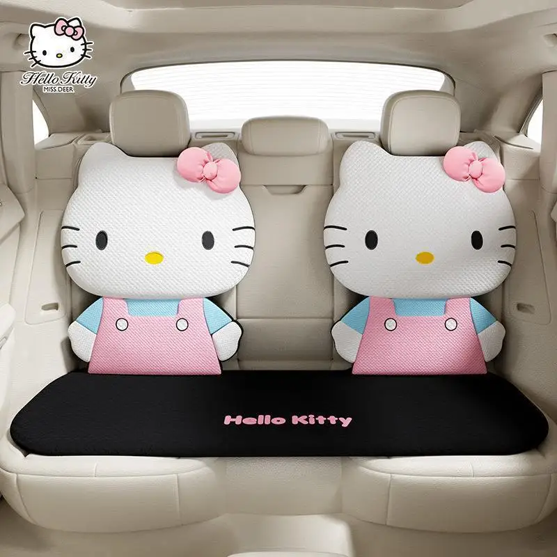 Sanrio Series Kawaii Hello Kitty Car Seat Cushion Four Seasons Style Cartoon Car Seat Cover Universal Seat Cushion Gift