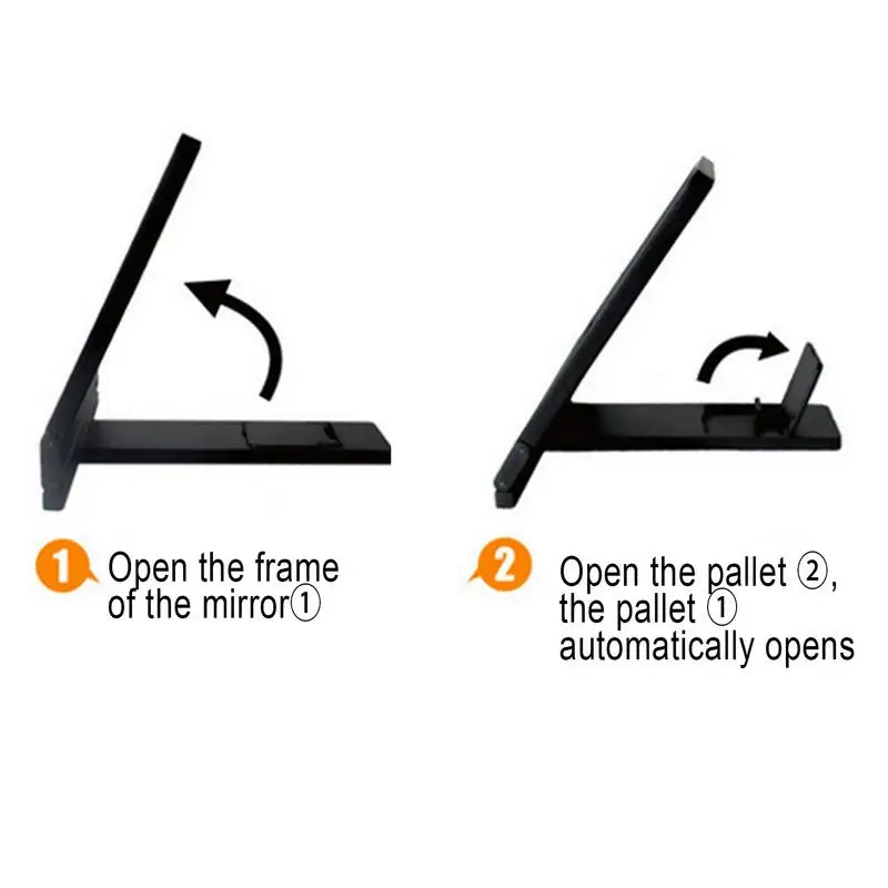 Lupa plegable para pantalla de teléfono, amplificador de vídeo HD con soporte para teléfono inteligente, protección ocular, proyector de teléfono para películas en 3D