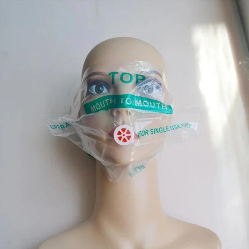 1 個キーチェーン応急処置緊急フェイスシールド CPR マスクプロフェッショナル屋外救助ヘルスケアツール噴射蘇生マスク