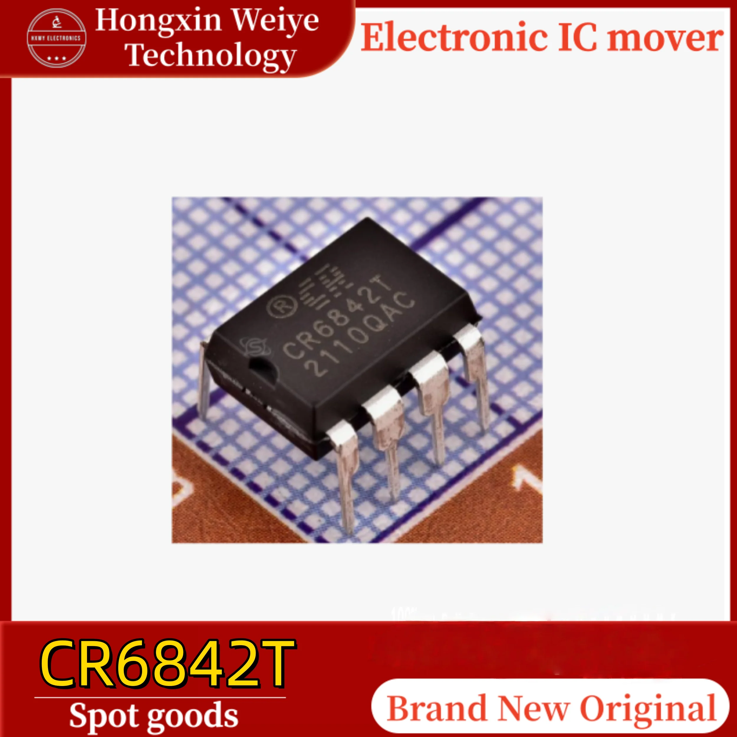 10/50 pcs CR6842T DIP-8 power management IC brand new in stock
