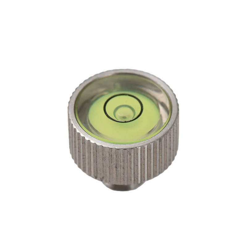 مستوى فقاعات معدنية أفقية شاملة ، تركيب لولبي ، دقة عالية ، دائرية ، فضي ، من من من من من من من من من