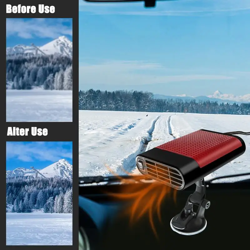 Defroster For Car Windshield 12/24V 150W Car Windshield Defroster Demister Portable Heater With Air Purification Fast Heating &