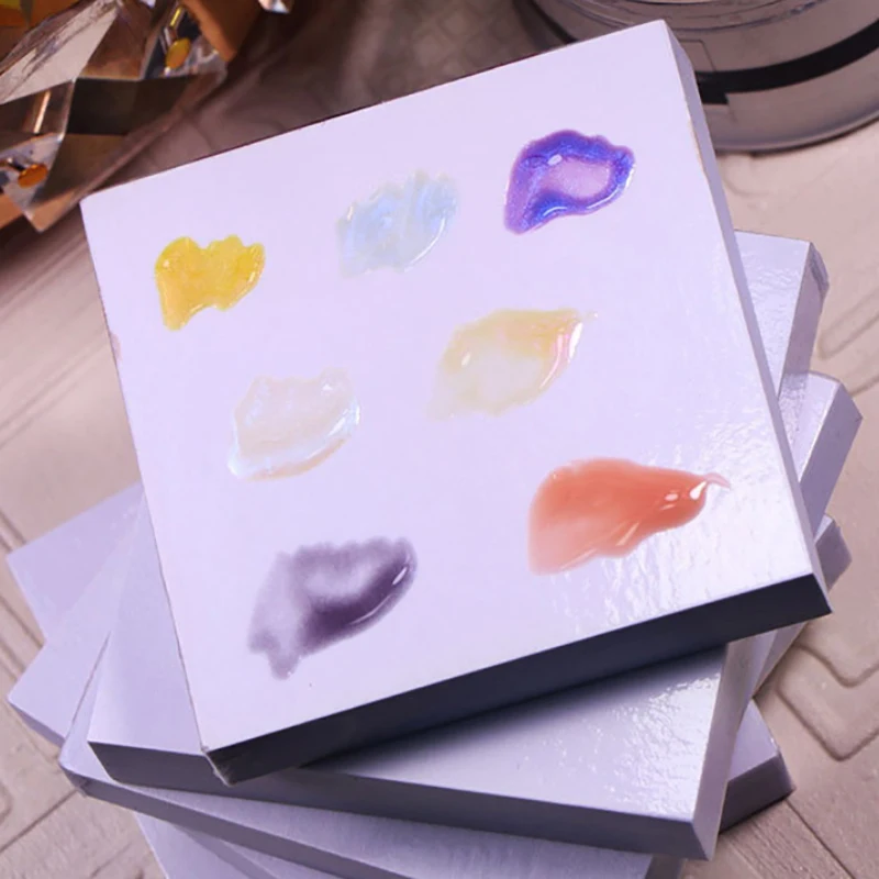 50 pz Usa E Getta Colorazione Colla di Carta Strappabile Tavolozze Tonificanti per Unghie Smalto per Unghie Vassoio di Miscelazione del Colore Tabellone di Carta Impermeabile