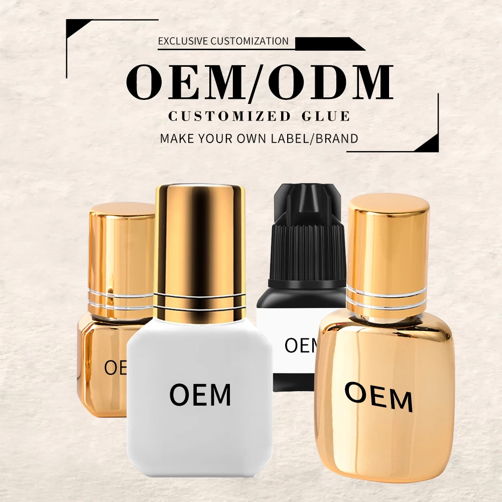 Personalized Customized Eyelash Glue Private Label Custom Lash Glue Packaging Multiple ODM & OEM Eyelashes Extension Glue
