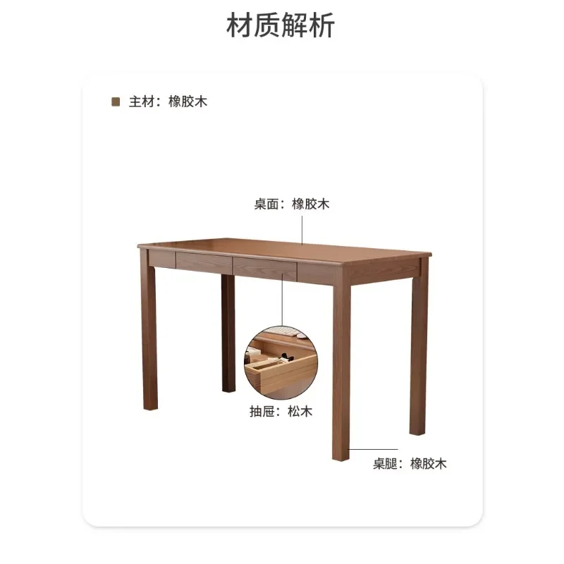 Solid wood desk household modern simple desk computer desk bedroom study table small apartment student writing table