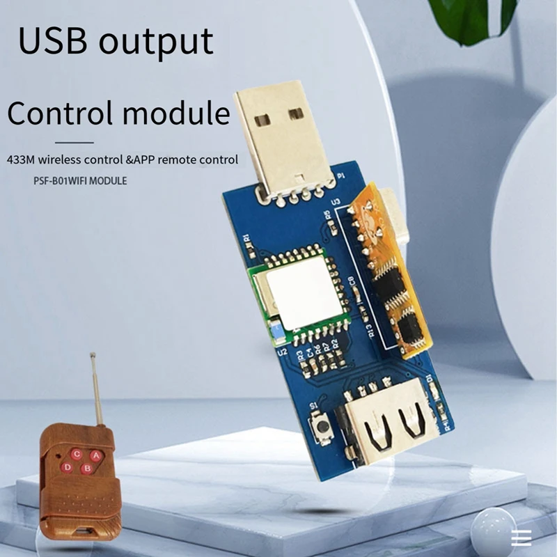 Remote USB Switch Mobile APP Control/433M Remote Control 2.4G Wifi With USB Data Transmission Remote Module USB Module