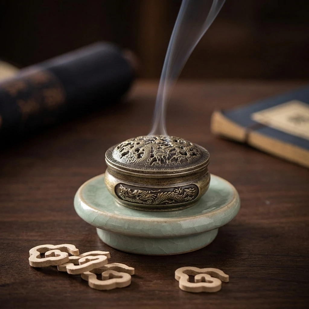 Elegant Incense Burner Dragon Holder for Home Decor Zinc Alloy Cone Coil Smoke Diffuser Meditation Aromatherapy Gift