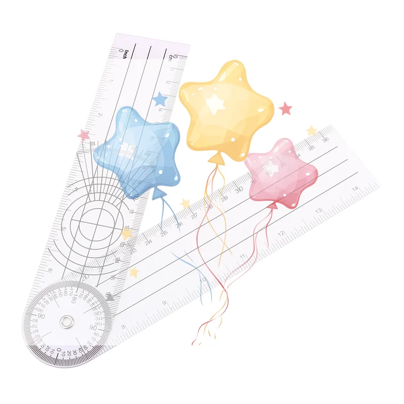 1PC Multi-Ruler Goniometer Angle  Spinal Ruler 360 Degree Measuring Tool