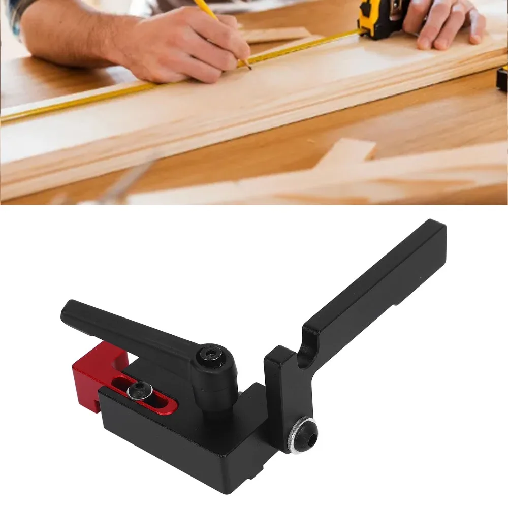 Aluminum Alloy Miter Track Stop Sliding Connector Secure Design Aluminum Track Stop 75 Type Precision Machined