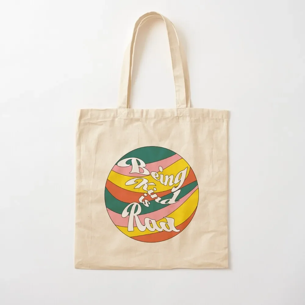 

Being Kind is Rad Tote Bag supermarket folding bag reusable grocery bags hand bag ladies