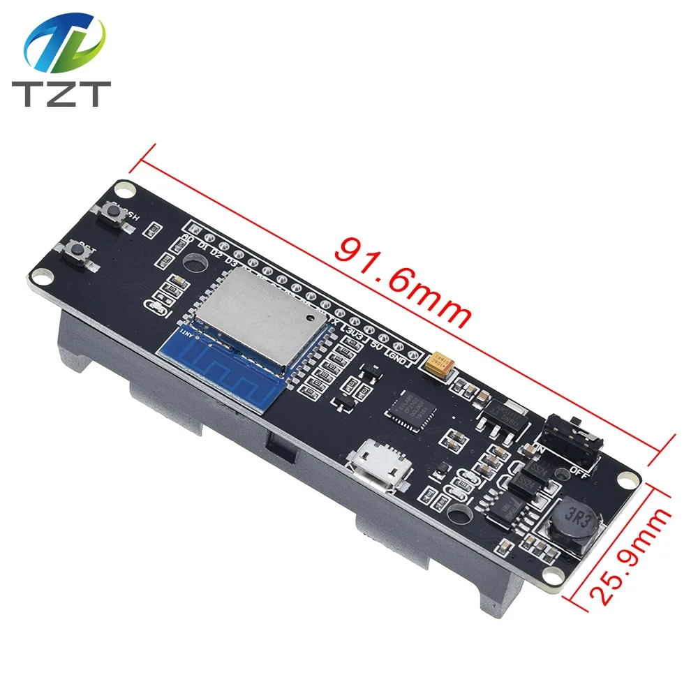 For WeMos D1 ESP-Wroom-02 Mother Board ESP8266 Mini WiFi Nodemcu Module 18650 Charging Battery Development Board Nodemcu PWM I2C