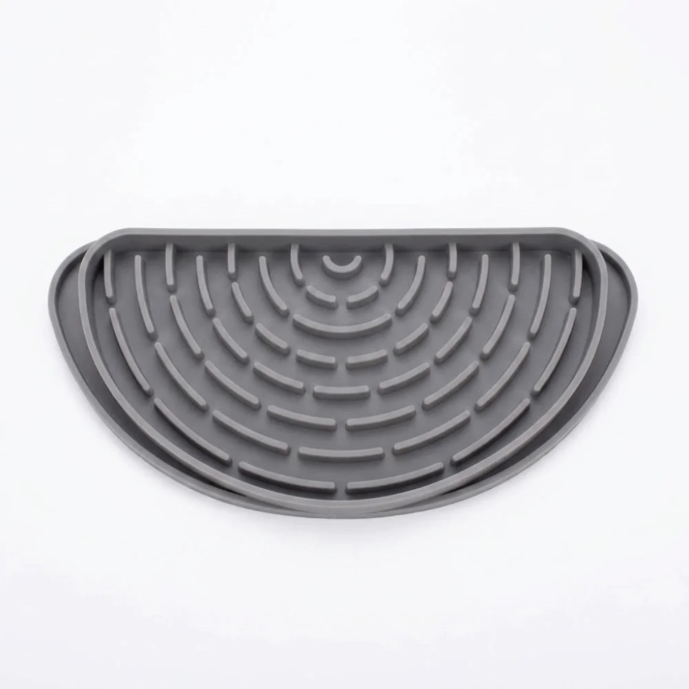 Silicone Refrigerator Drip Tray Catcher Raised Grooves Cuttable Spills Water Pad Eco-Friendly Spills Prevention