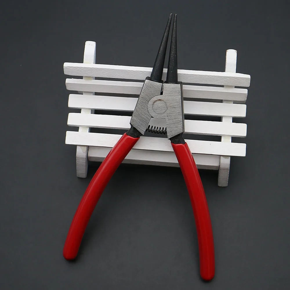 Multi-functional Jewelry Pliers Round-nose Pliers with Safety Insulating Plastic Handles Used for DIY Making Ring Earrings