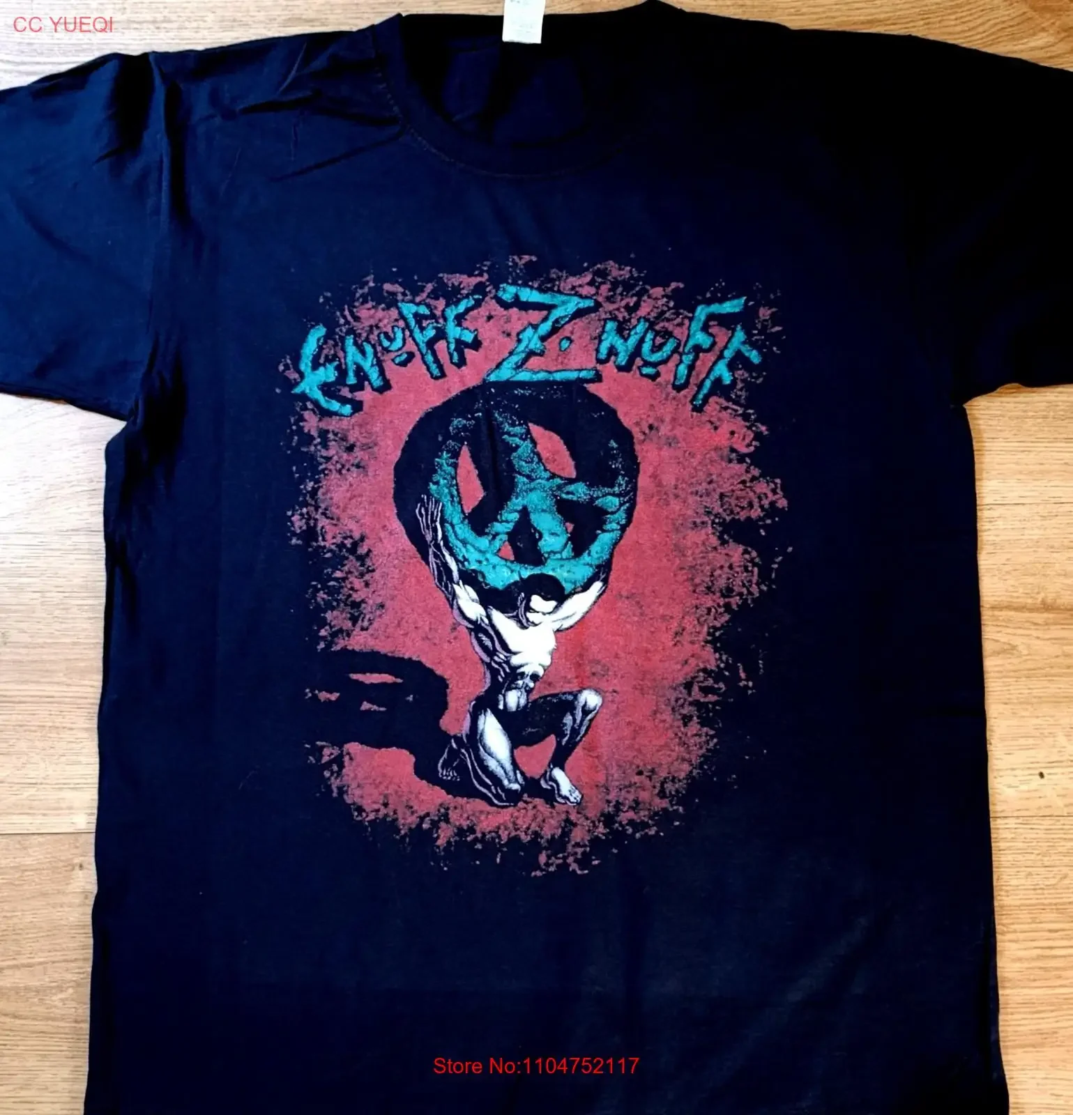 Enuff Z Nuff A Show Of Strength World Tour 1991 T Shirt Sizes S to XXL New vintage Washed fashion graphic Breathable streetwear