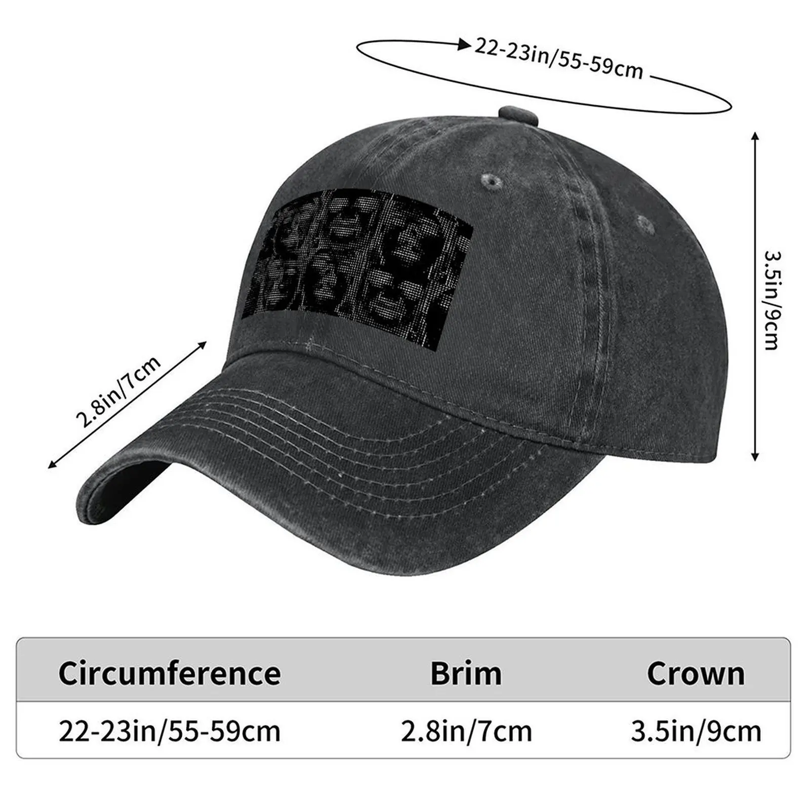 Reconocimiento facial con HOSG. 0.1 Gorra de béisbol Gorra para el sol Icon Protección UV Sombrero solar Bolsa de playa Señoras Hombres
