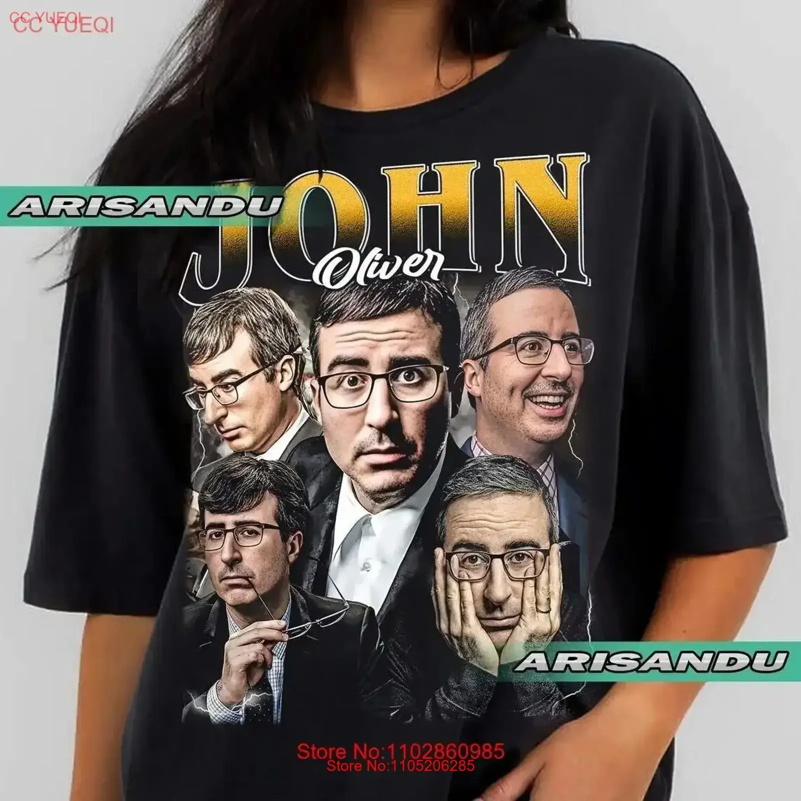 Limited john oliver vintage shirt gift for women and man unisex T Washed Casual homme graphic Versatile Slightly vintage