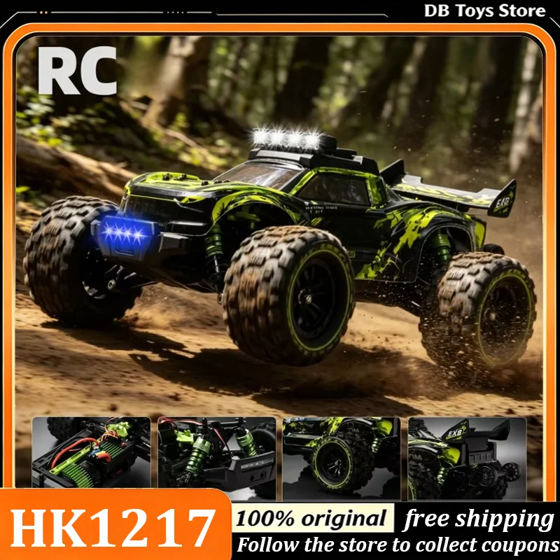 HK1217 1/12 RC Crawler Car 4WD High Speed Electric Remote Control Off-Road Car Professional Hobby Model Toy for Adult Collectors