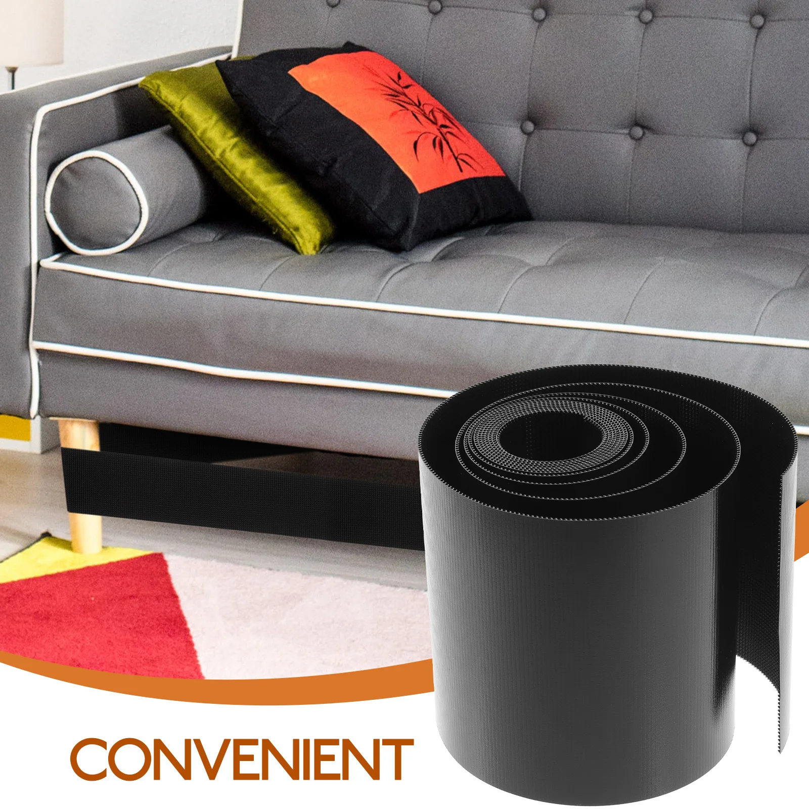 

1 Set Under Couch Under Blocker Strap Gaps Bumper Adhesive Mounting Soft Bed Barrier Lightweight Pet Cat Safe