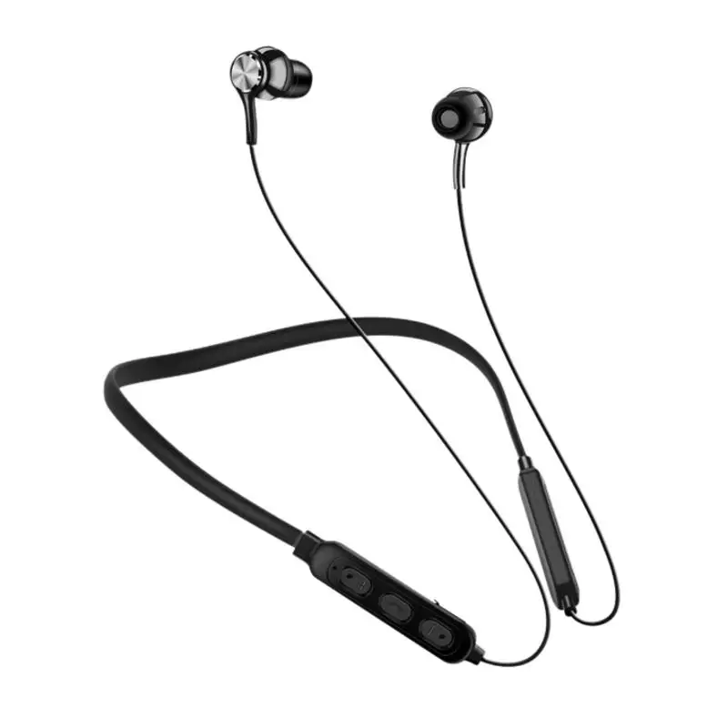 Wireless Neckband Earbuds Neckband Earphones Wireless 5.0 In-Ear Headsets Hands-Free Calls Unisex Sports Earbuds For Business