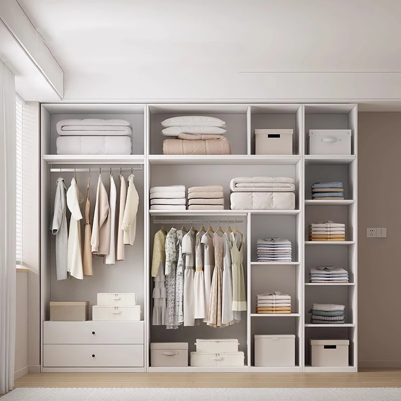 عرض منظم خزانة تخزين أقسام غرفة النوم خزانة ملابس غرفة المعيشة خزانة رفوف Guarda Roupa أثاث المنزل