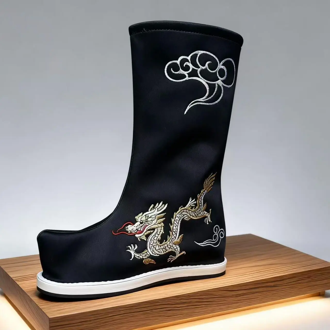 Tradycyjne buty Hanfu, buty dla wojowników, szermierzy, rycerzy, buty do cosplayu, oficjalne buty, płaskie buty do kungfu.