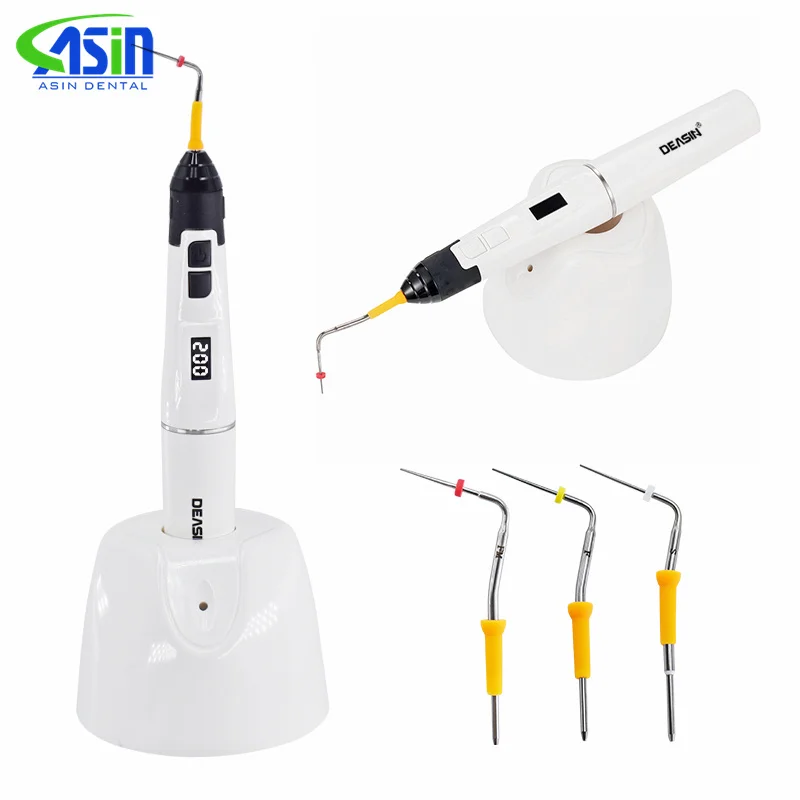 DEASIN Dental Endo Heated Pen Gutta Hot Melt Filling Pens Percha Obturation System for Tooth Treatment