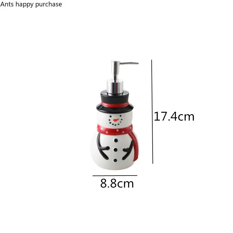 Garrafa de loção de cerâmica urso/pinguim/boneco de neve dispensador de sabão de natal mão desinfetante garrafas de shampoo garrafa de gel de banho