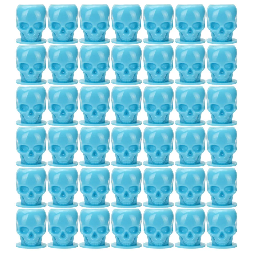 

200Pcs Plastic Ink Cups Skull Head Unique Look Resistant Deformation Breakage Ink Cups Tattoos Pigment Containers