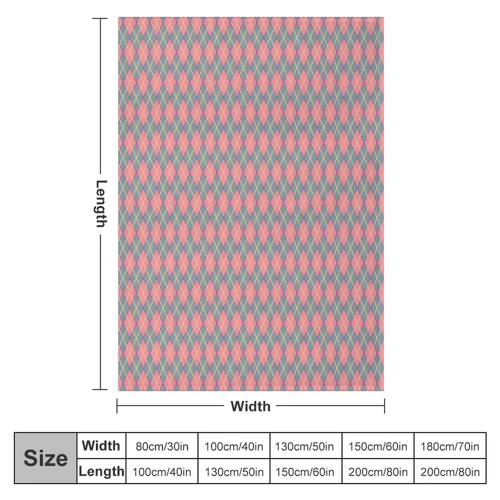 Howl's Argyle Throw Blanket Soft Luxury Designer Sofa Throw Quilt Blankets