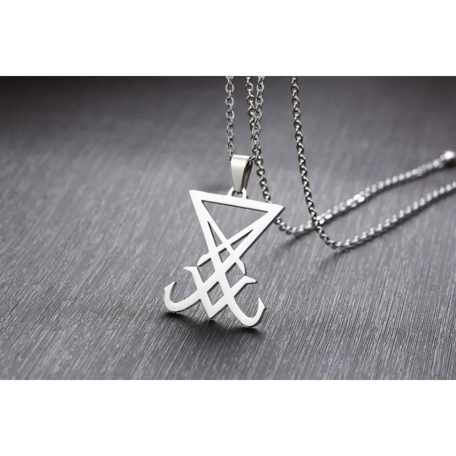 

Men's Titanium Steel Lucifer Seal Necklace