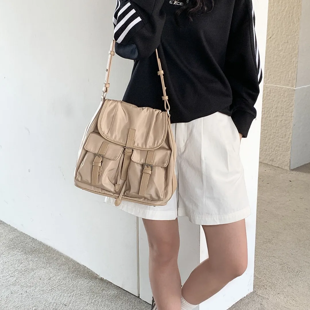 

Женская сумка 2024, новая стильная нейлоновая сумка через плечо и ручная сумка, нейлоновая сумка, Минималистичная нейлоновая сумка-тоут, боковые сумки для женщин