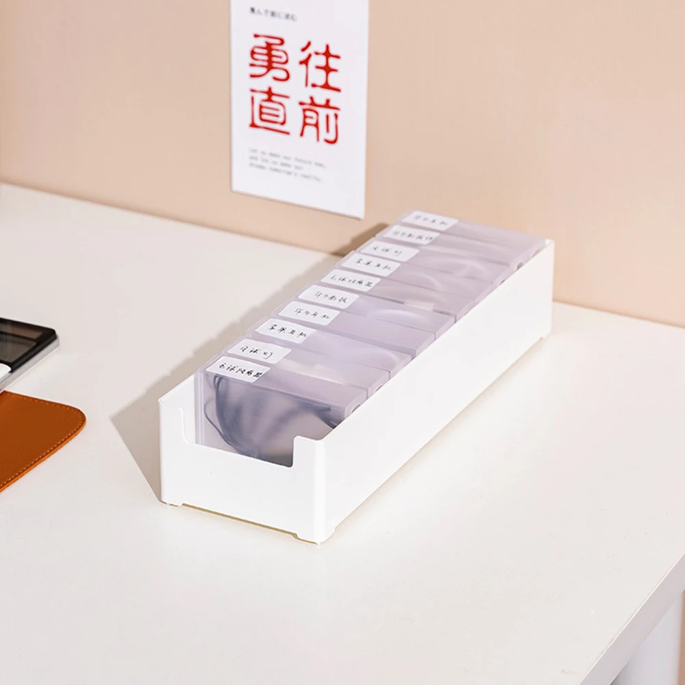 Ins Wire Storage Box Data Line Cable Organizer Box Slide Open USB Line Cable Holder Case Drawer Organizer Container New 2024