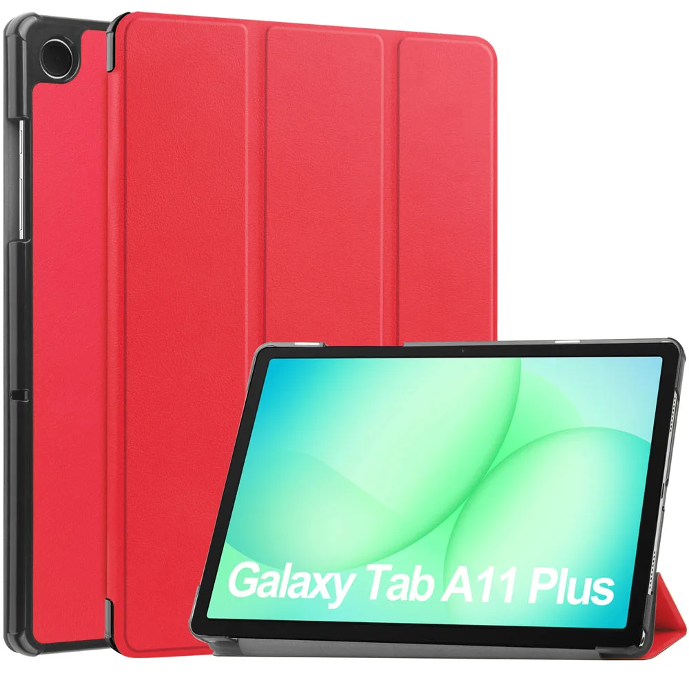 Tri-fold Hard Shell Tablet Case for Samsung Galaxy Tab A11 Plus 2025 with Auto Wake Function Compatible with Galaxy Tab A11 Plus