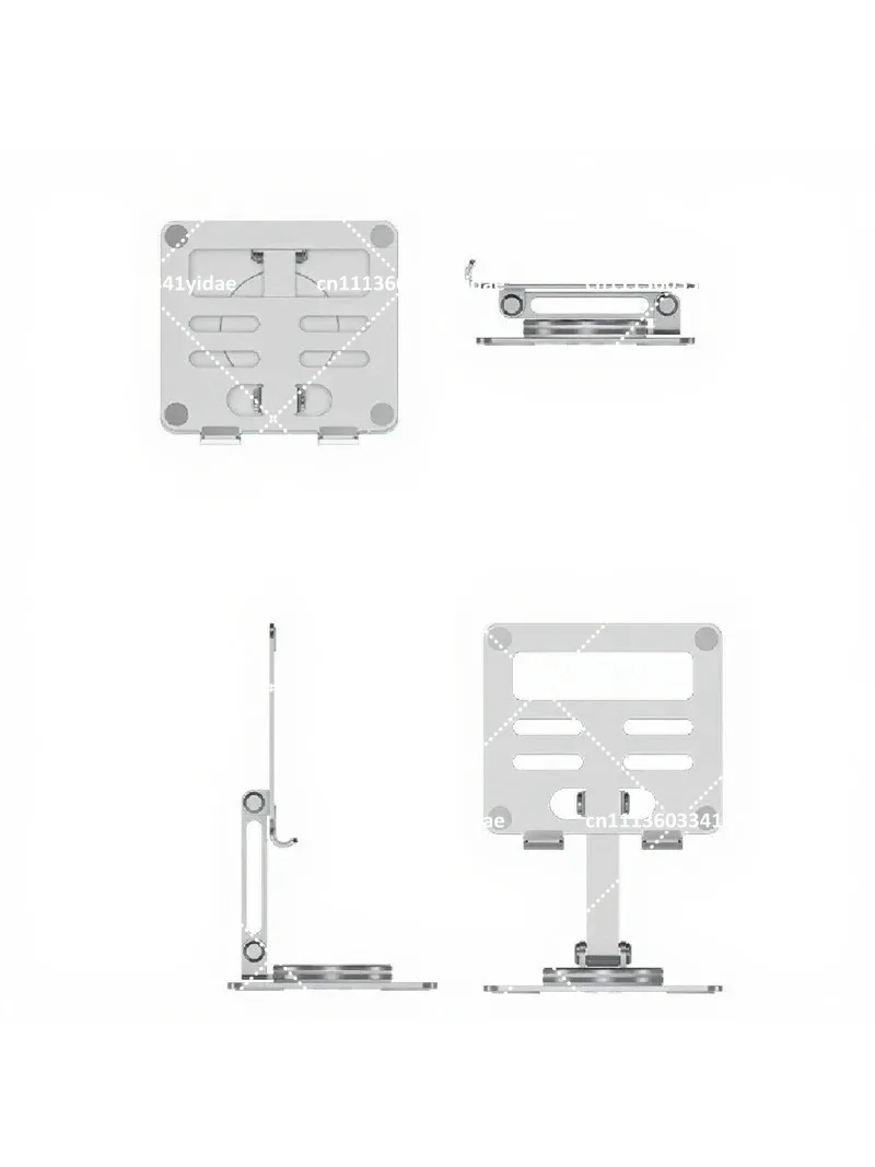 Aluminum Alloy Rotating Folding Desktop Stand for Computer, Phone, Tablet, Lifting and Lowering Bracket