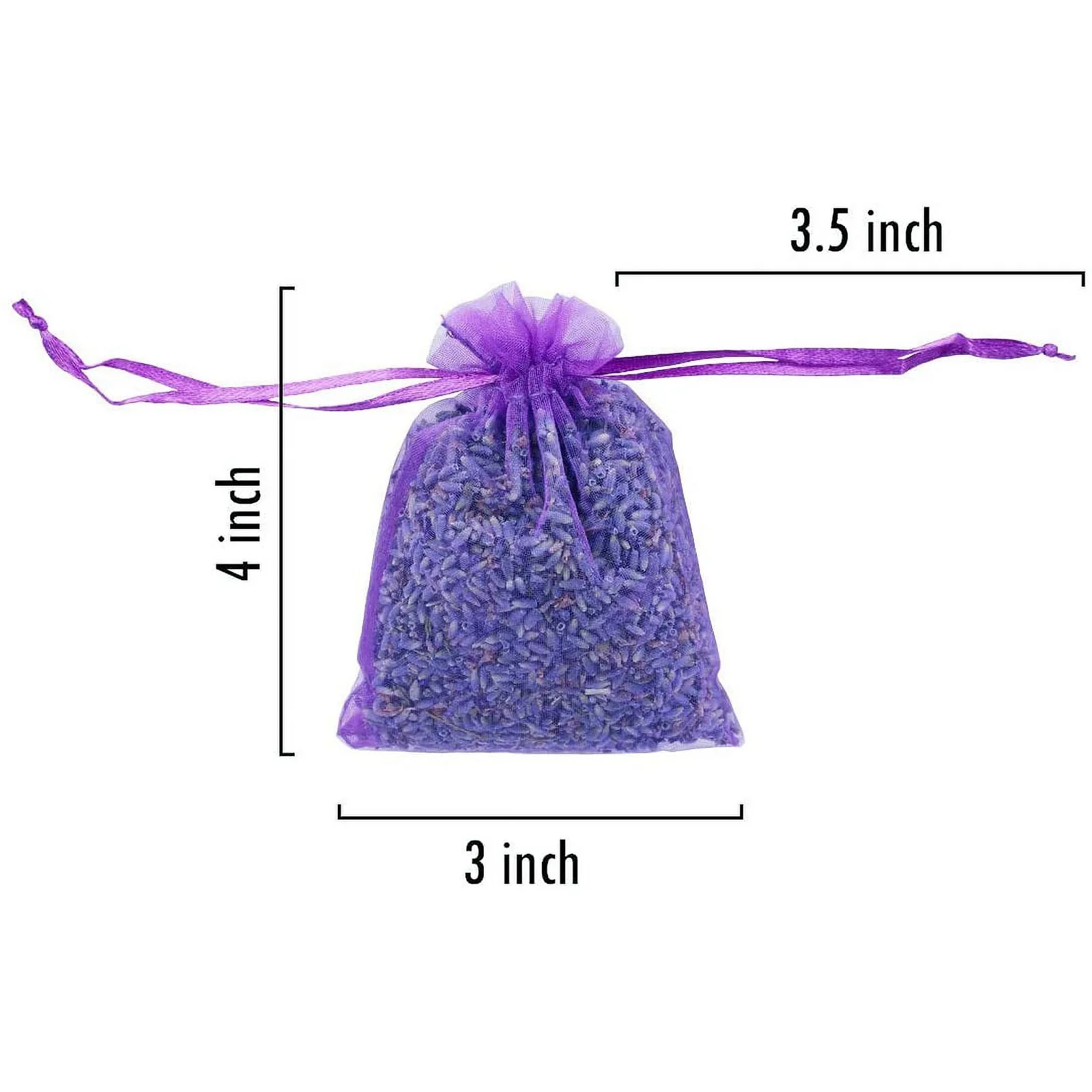 Bag Of 25 Natural Lavender Bud Sachets Dried Flower Sachet Bag Aromatic Household Wardrobe Car Lavender Home Air Fresheners