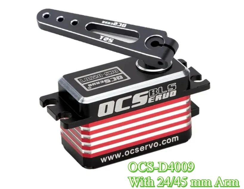 

OCS-D4009 Servo 8.4V HV 0.09Sec 40kg.cm Low Profile High Speed Brushless Steel Gears Servo for Helicopter