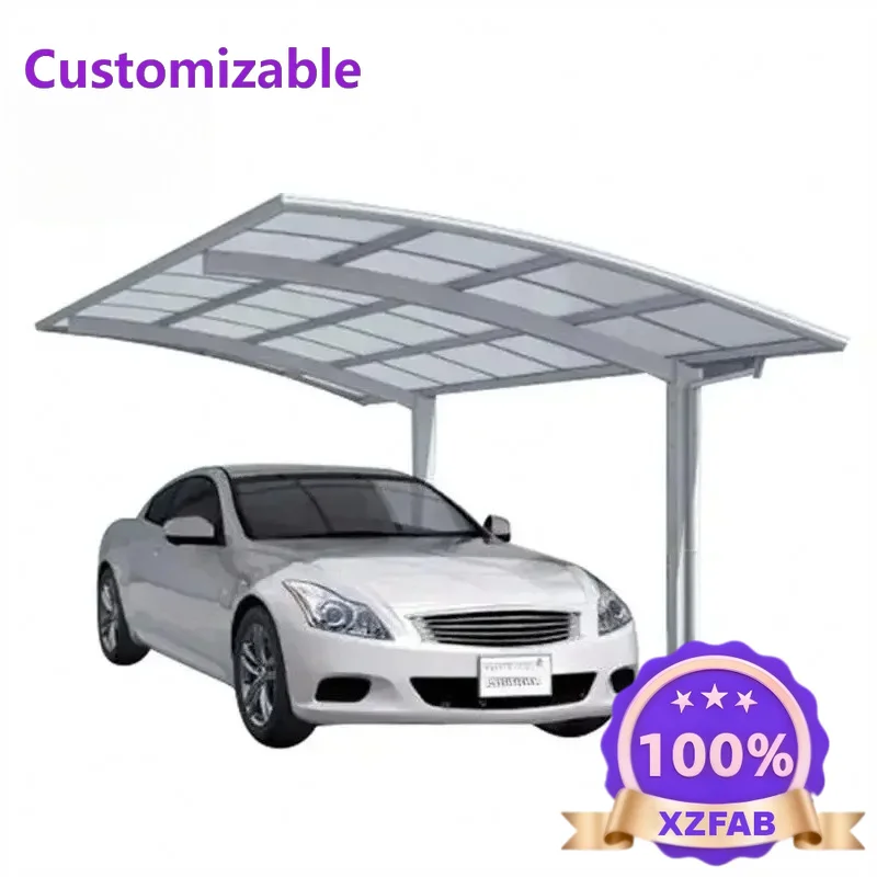 Factory Direct 2026 High Quality Outdoor Parking Port Mobile Carport ,Sun Shed Warehouse Pergola Arched Roof Aluminum Shelter Ca