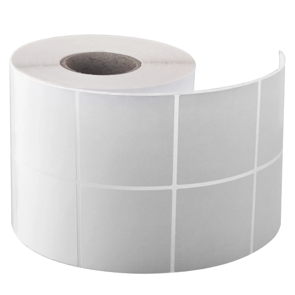 

2000Pcs Sticker Roll White Blank Thermal Labels for Printer Barcode Shipping Address File Diskette Labels Printer Sticker