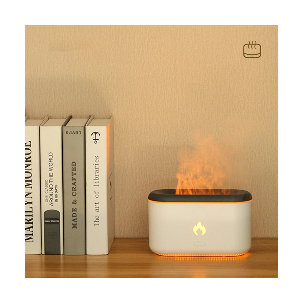 USB空気加湿器,アロマセラピー加湿器,300ml,オイルディフューザー,寝室用黒