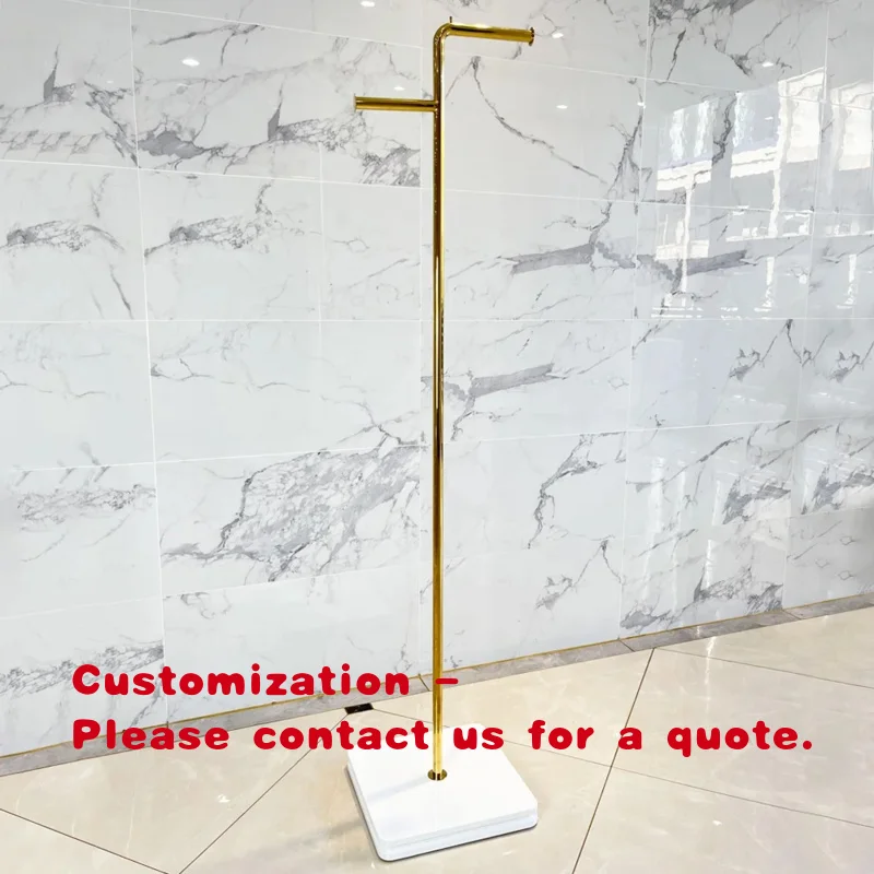 

Напольная двусторонняя вешалка для одежды custom.Boutique Gold из нержавеющей стали, прочная металлическая стойка для одежды
