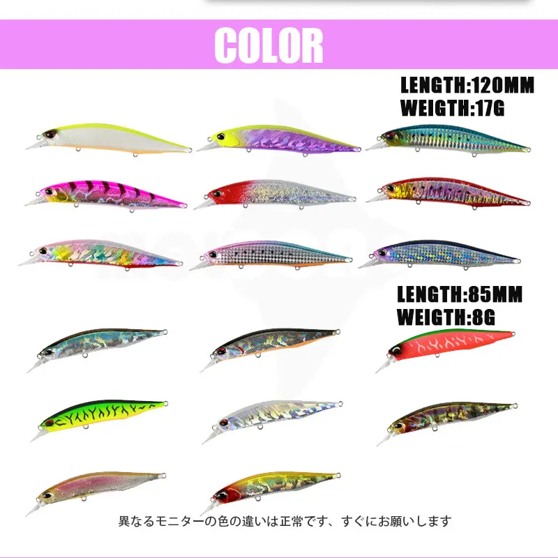 Fishing Accessories Lure Minnow 8g 17g Jerkbait Suspend Flotadores Wobblers Pesca Leurre Brochet  Fish Isca Artificial Equipment