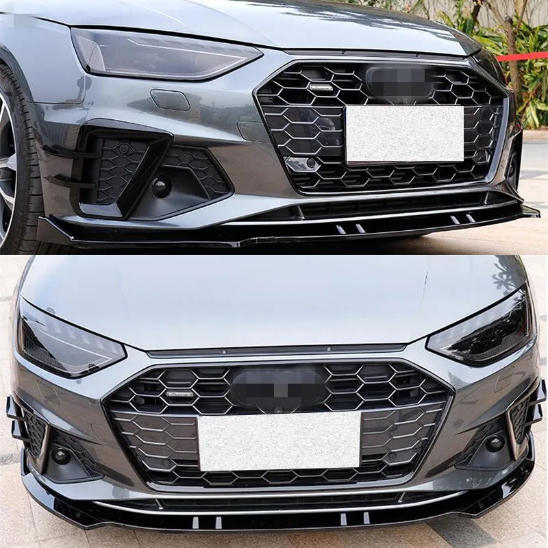 

Для Audi A4 S4 RS4 B9 седан/2021-2024 ABS передний бампер диффузор для губ сплиттер аксессуары обвес комплект