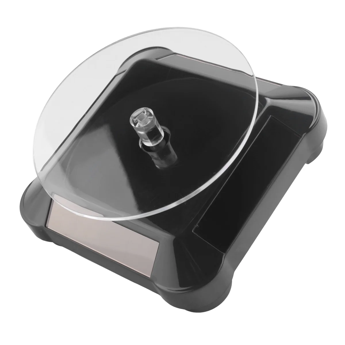 

Solar Turntable Jewelry Electric Turntable Display Stand Mobile Phone Watch Hand Jade Glasses Tray Black