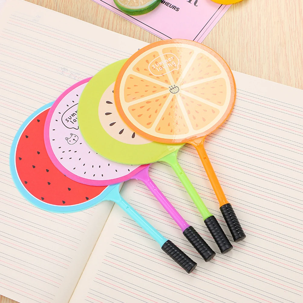 12pcs Portable Cute Pen Set Fan Shaped Multi-Function Mini Ink Pens Smooth Writing School Supplies Cartoon Stationery For