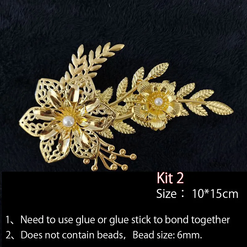 DIY Kit Do It Yourself Goddess Halo Crown Pregnancy Maternity Flower Leaves Headpiece Metal Filigree Material Accessories