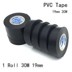 1 Roll PVC Electrical Insulation Tapes 19mm Flame Retardant Waterproof Self-adhesive Tape Wire Organizer Gadget Glue Vinyl Tape