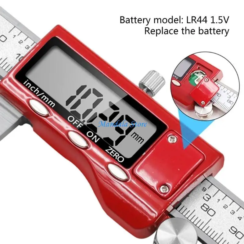 U2JC Langlebiger elektronischer Messschieber aus Metall für Bremsscheiben, Messgeräte aus Legierung, geeignet für die präzise